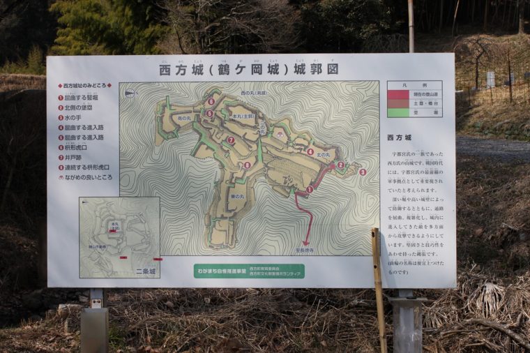 西方城_城郭図