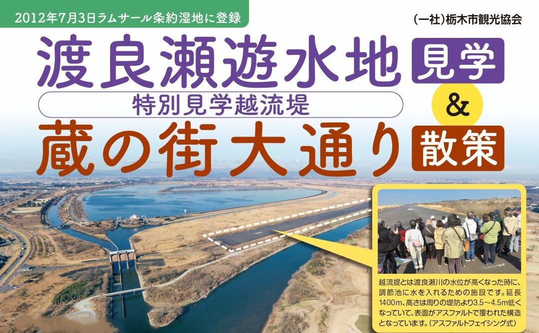 渡良瀬遊水地見学＆蔵の街大通り散策